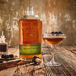 A glass of Bulleit Rye Manhattan. Click to find our recipe for Rye Manhattan