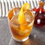 A glass of Bulleit Whiskey Sour. Click to find our recipe for Whiskey Sour